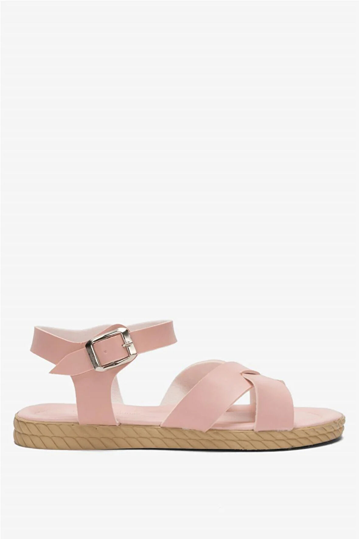 Günlük Şık Rahat Kadın Sandalet PUDRA