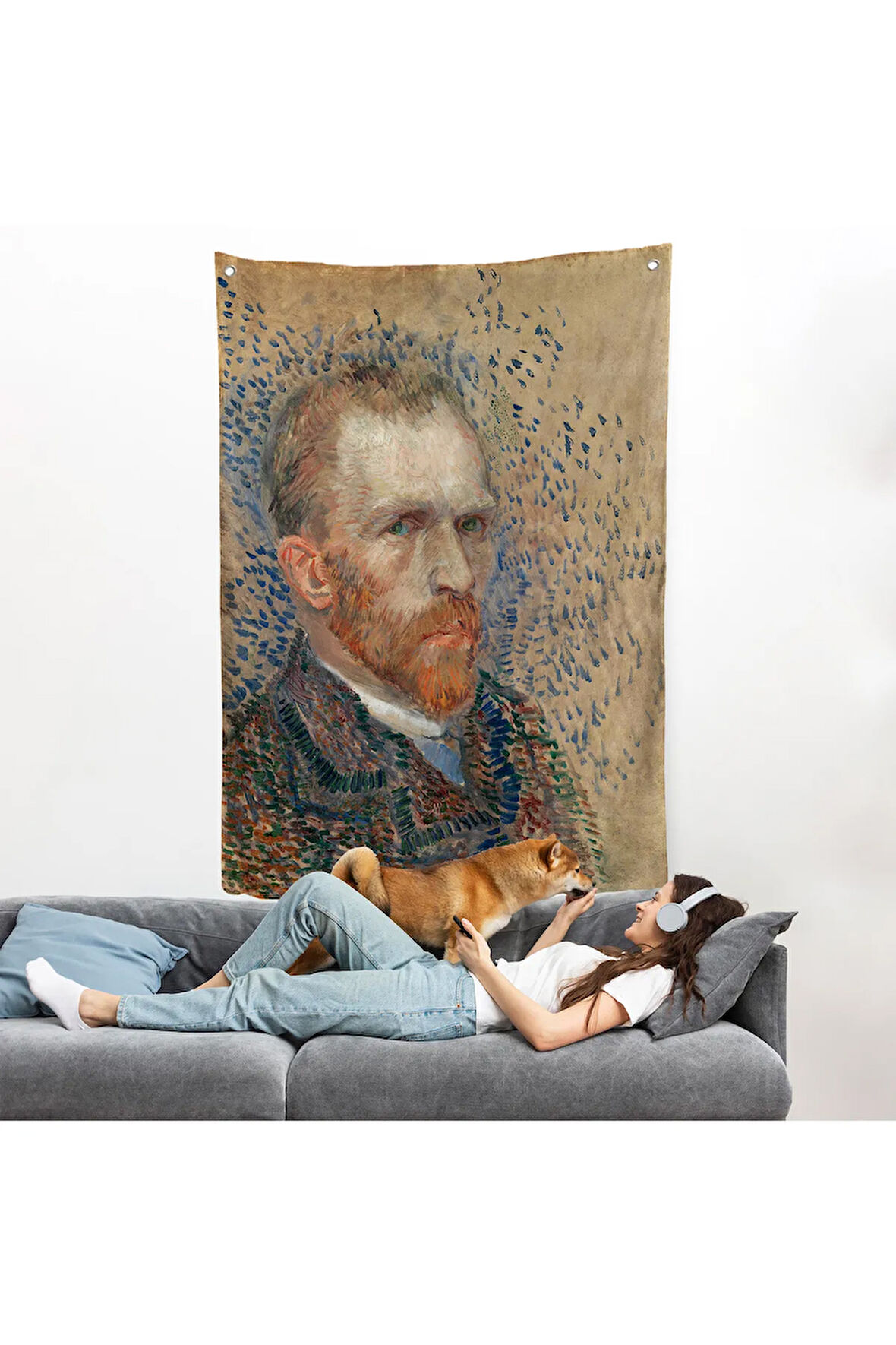 Vincent van Gogh - Portre Duvar Örtüsü-7463