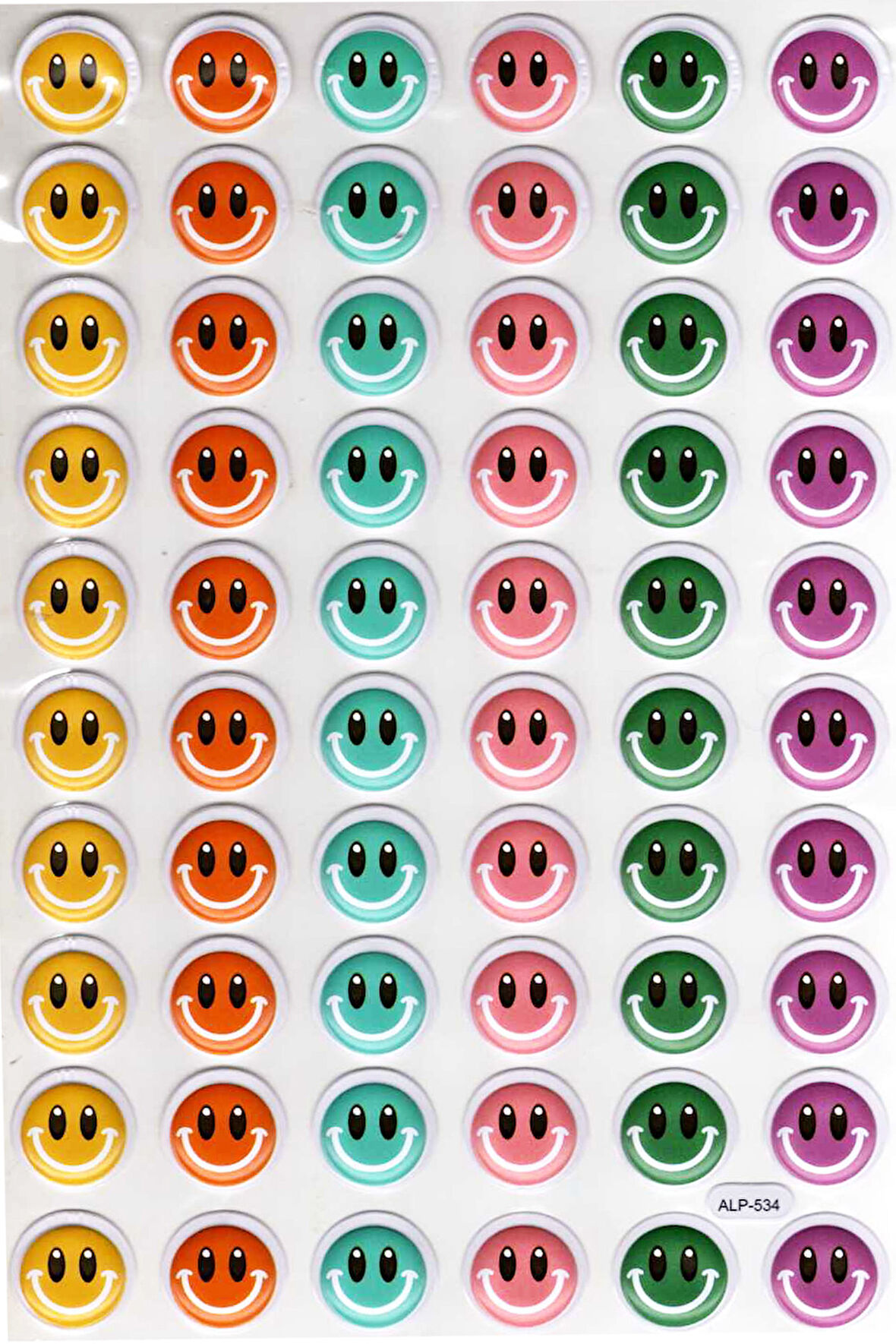 Sticker Kabartmalı A4 Boyutunda Stiker Defter, Planlayıcı Etiket-(lim534) - Renkli Gülenyüz