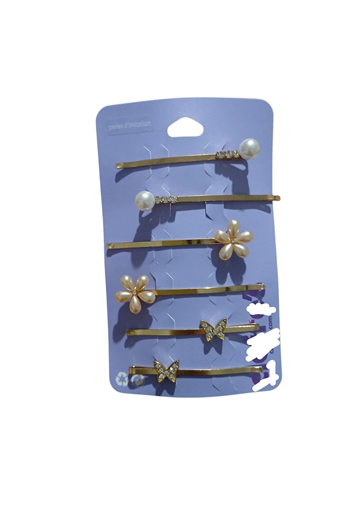 Claire's 6’lı Metal Firkete Toka Seti