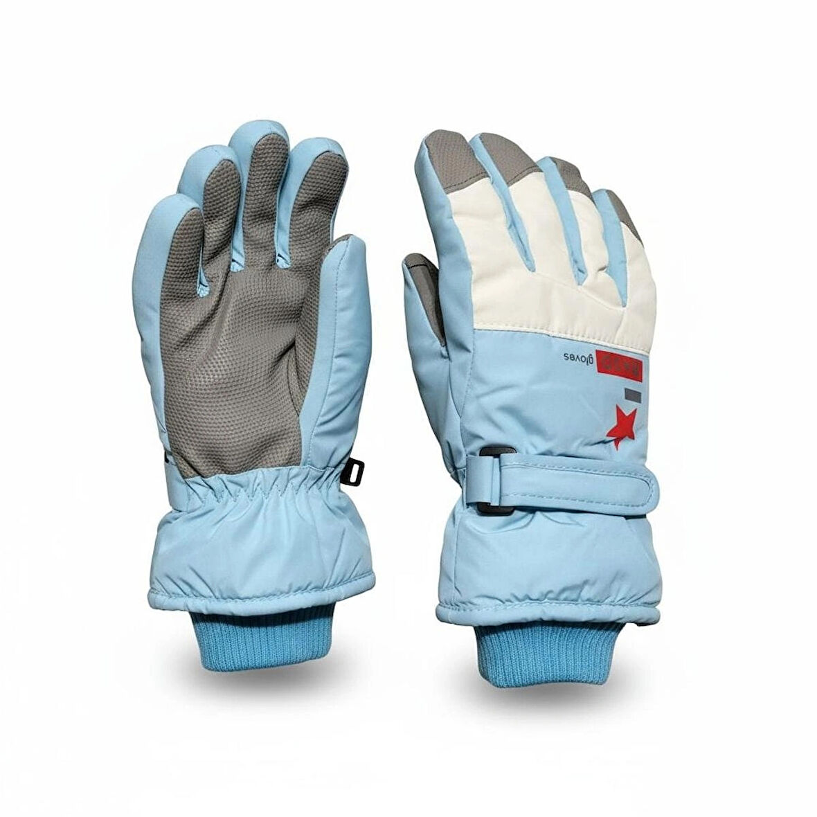 4-8 Yaş Erkek Çocuk Şişme Kar Kayak Eldiveni