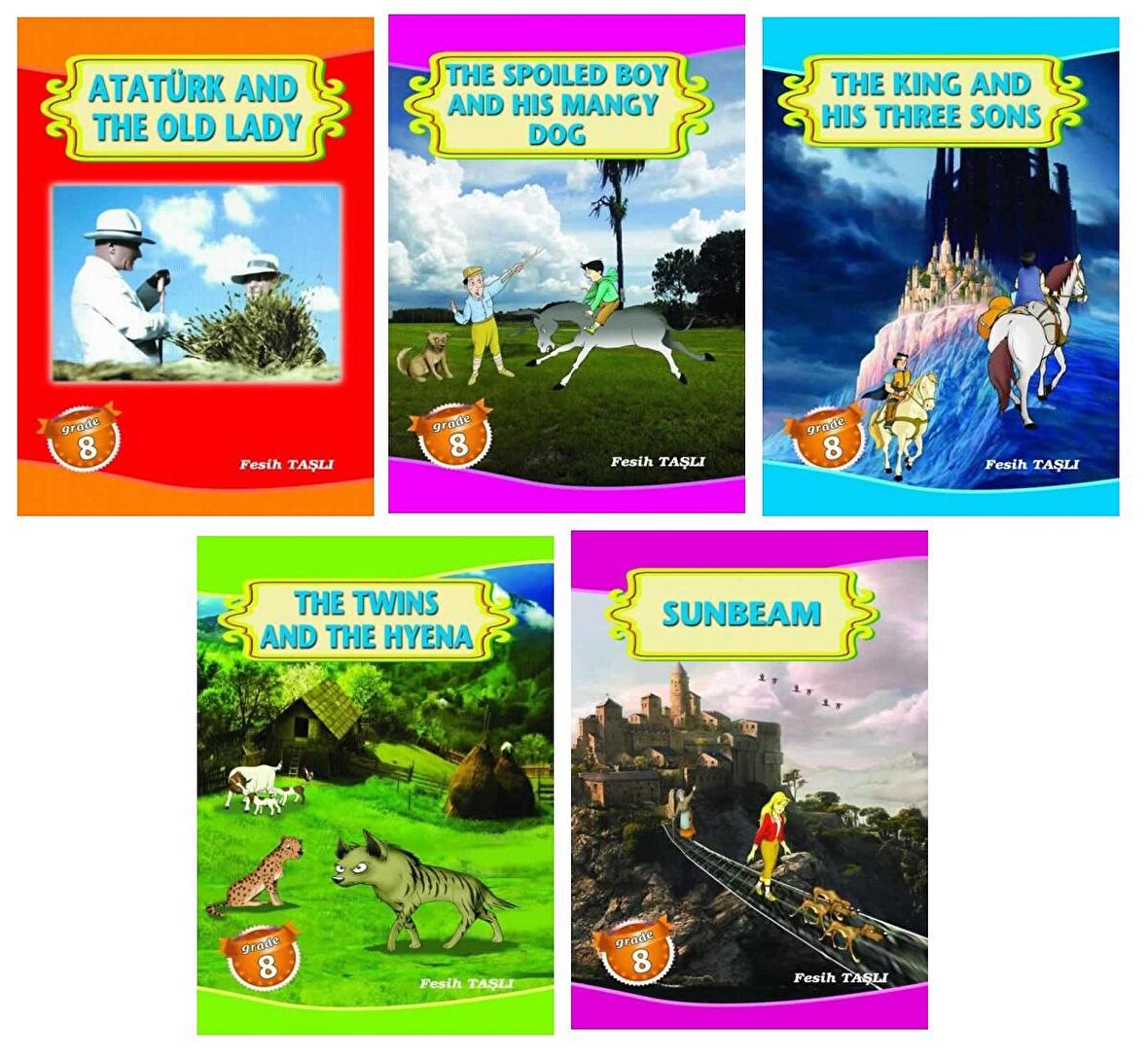 Ata 8.Sınıf Öğrencilere İngilizceyi Sevdiren Hikaye Seti (5 Kitap)
