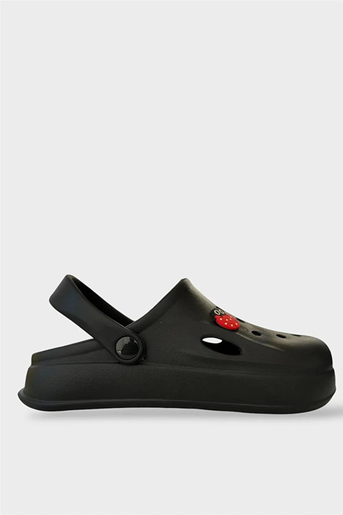 Kadın Comfort Uğur Böceği Tokalı Medikal Hemşire Sabo Terlik SİYAH