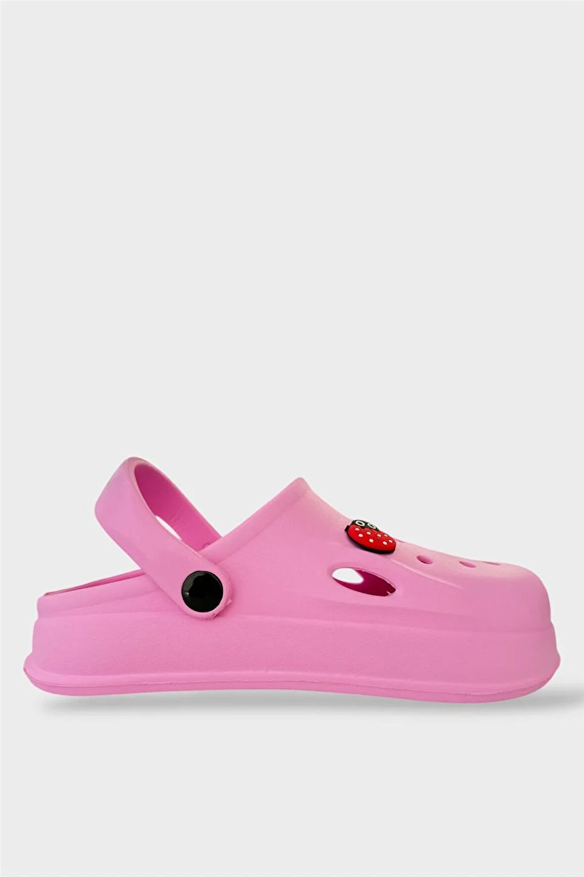 Kadın Comfort Uğur Böceği Tokalı Medikal Hemşire Sabo Terlik PEMBE