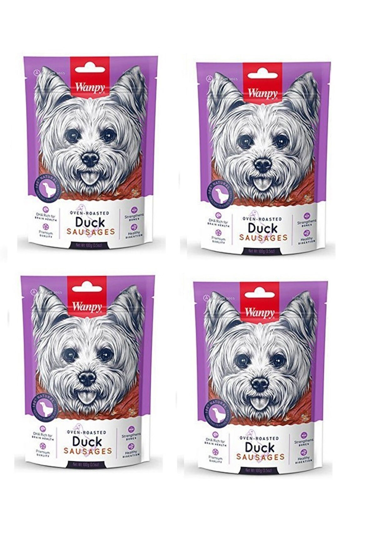 Wanpy Ördek Sosis Köpek Ödülü 100 Gr. X 4 Adet