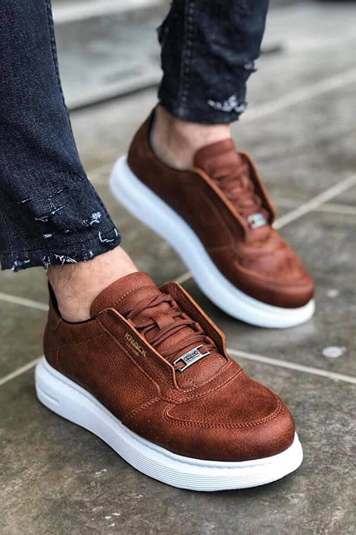 Bpm Knack Yüksek Taban Günlük Ayakkabı 039 Taba