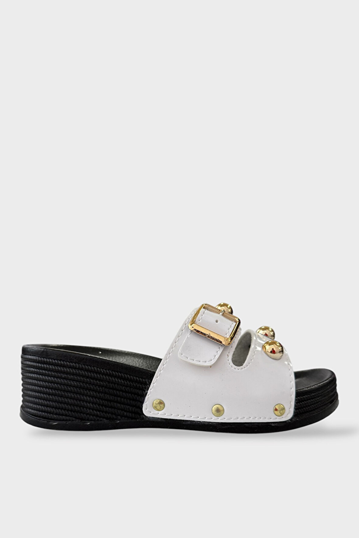 Kadın Günlük Terlik Şık Ortopedik Yazlık Ev Plaj Tatil İş Terliği BEYAZ