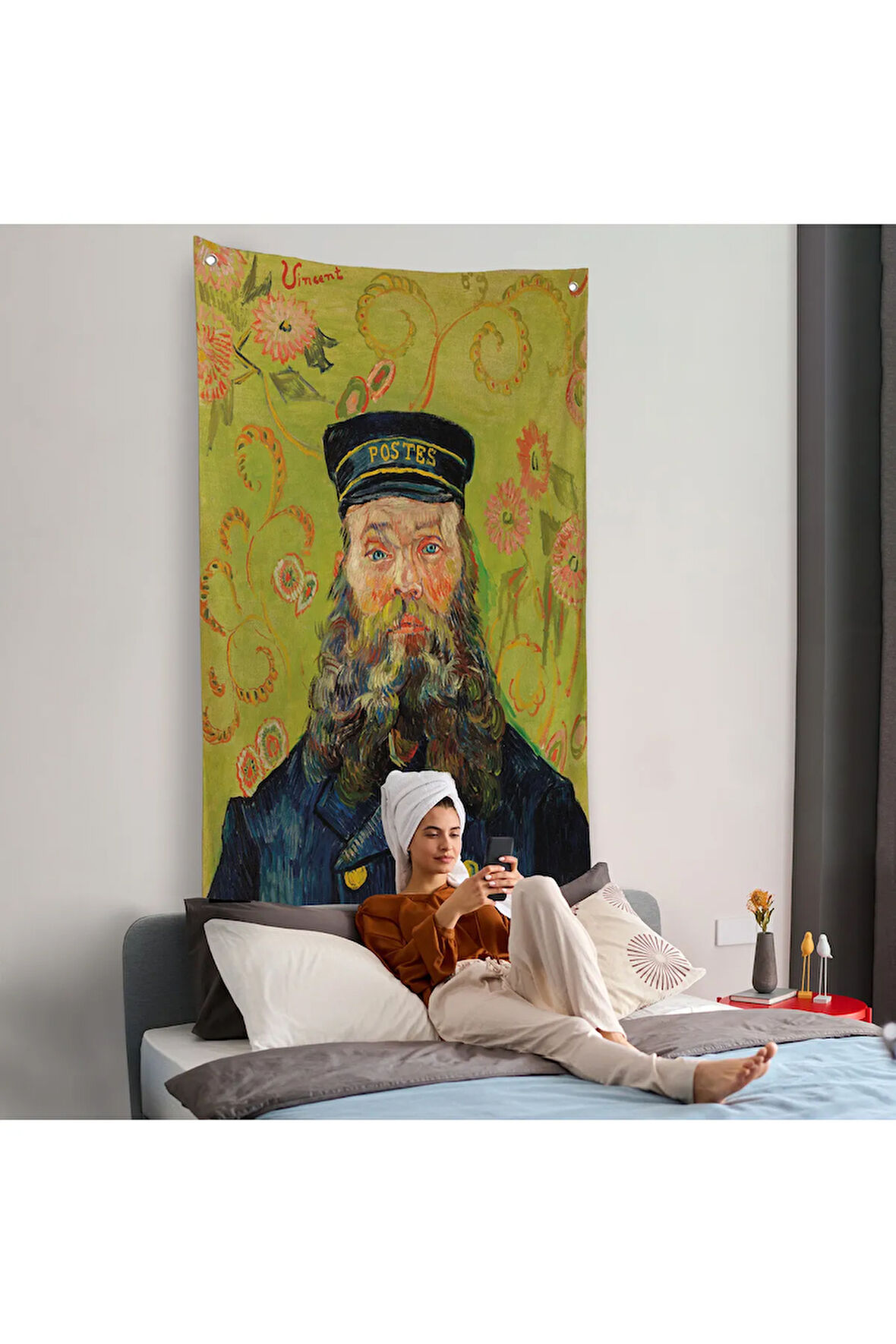 Vincent van Gogh - Joseph Roulin'in Portresi Duvar Örtüsü-7480