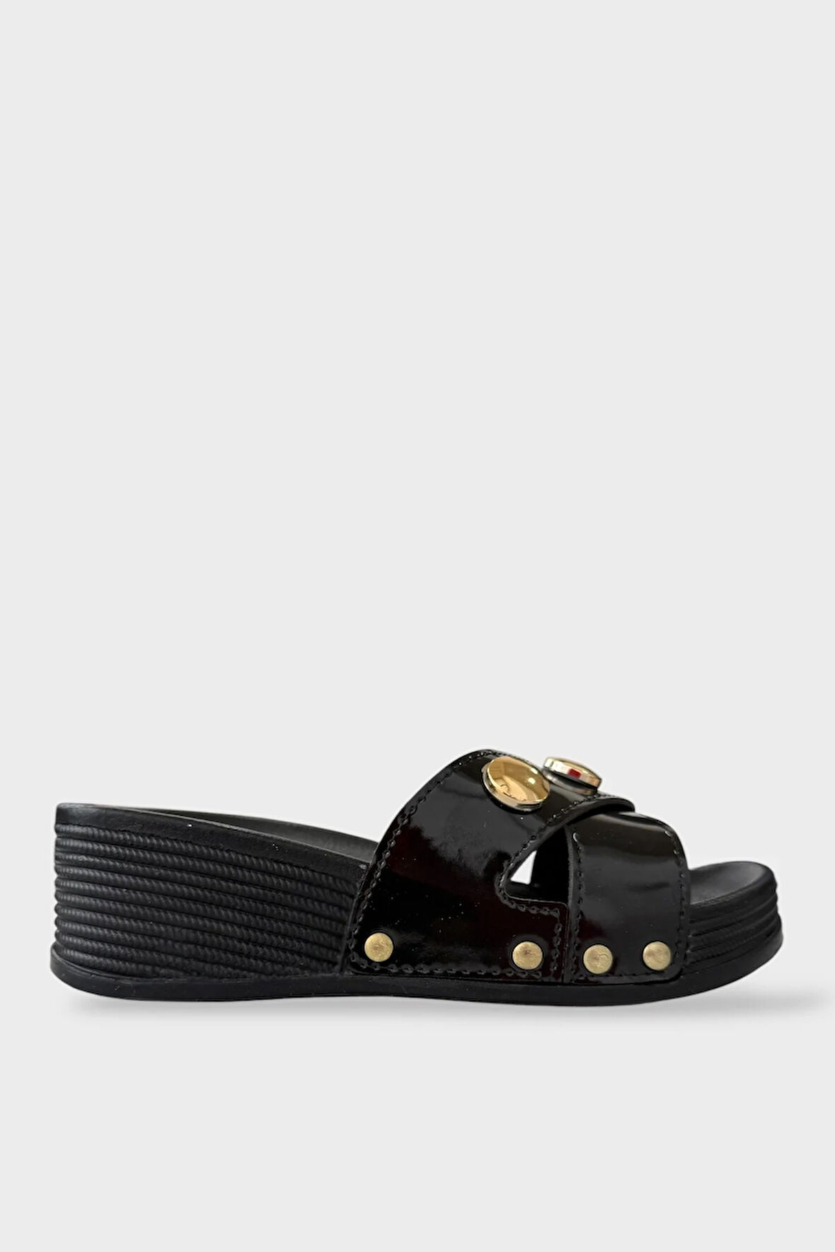 Kadın Günlük Terlik Şık Ortopedik Yazlık Ev Plaj Tatil İş Terliği SİYAH