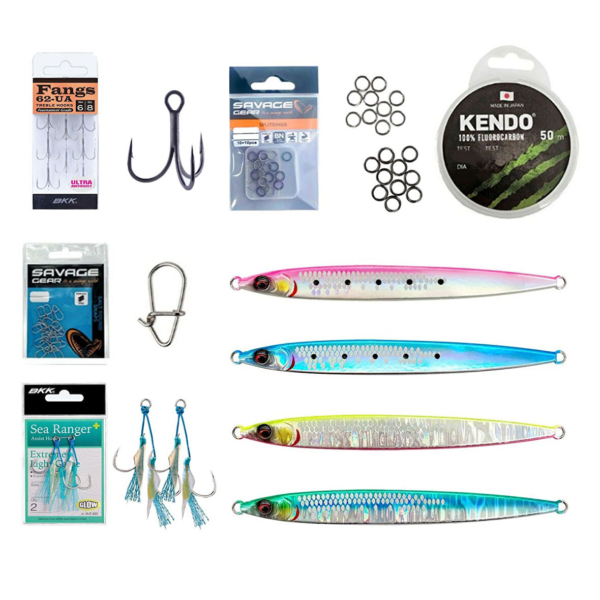 Yek Outdoor Profesyonel Tekneden Jig Olta Yem Seti - Savage Gear Sardine Slider