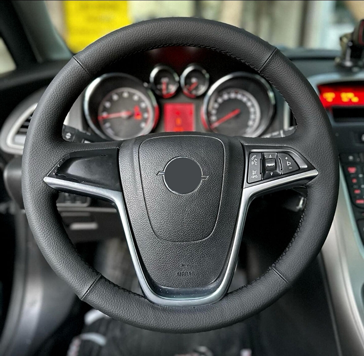 Dikmeli Direksiyon Kılıfı Opel Uyumlu Astra J Kasa Araca Özel Direksiyon Kılıfı Klasik Siyah