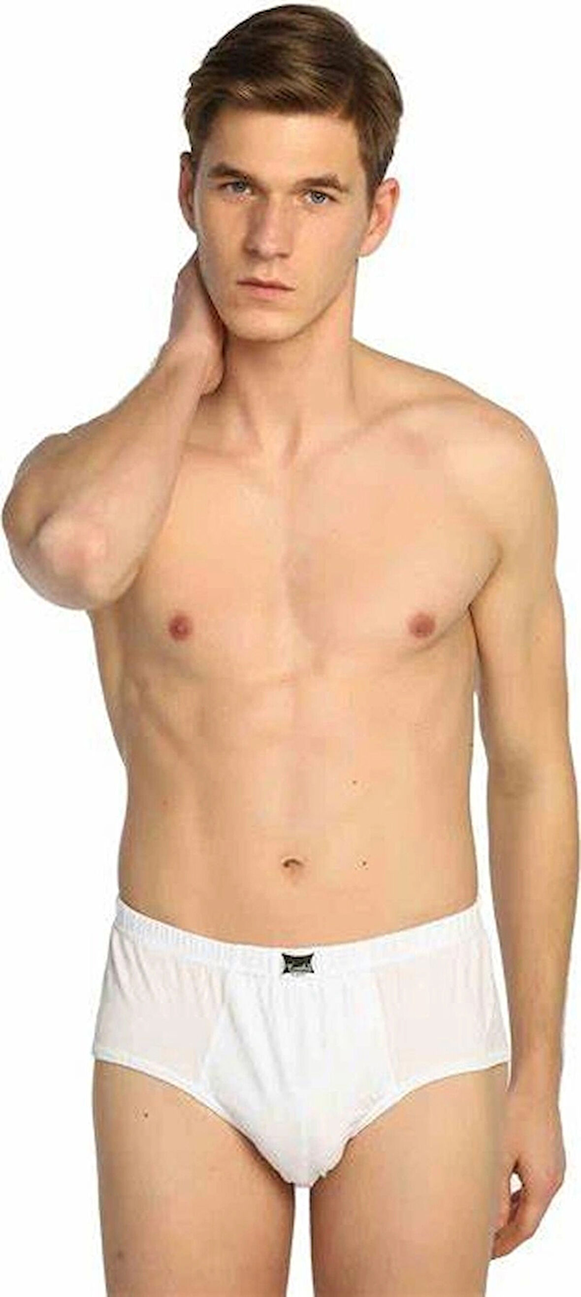 Erkek Pamuklu Kom Slip Külot 3'lü Paket Beden (3XL) Numara 6