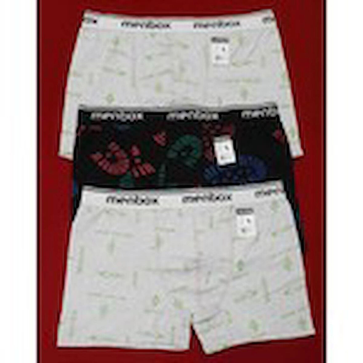 Erkek Boxer Paket İçeriği 3 Adet