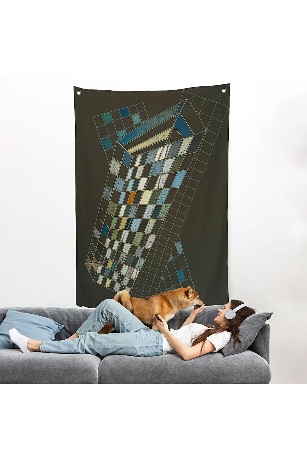 Wassily Kandinsky - Küçük Uçaklar Duvar Örtüsü-7494