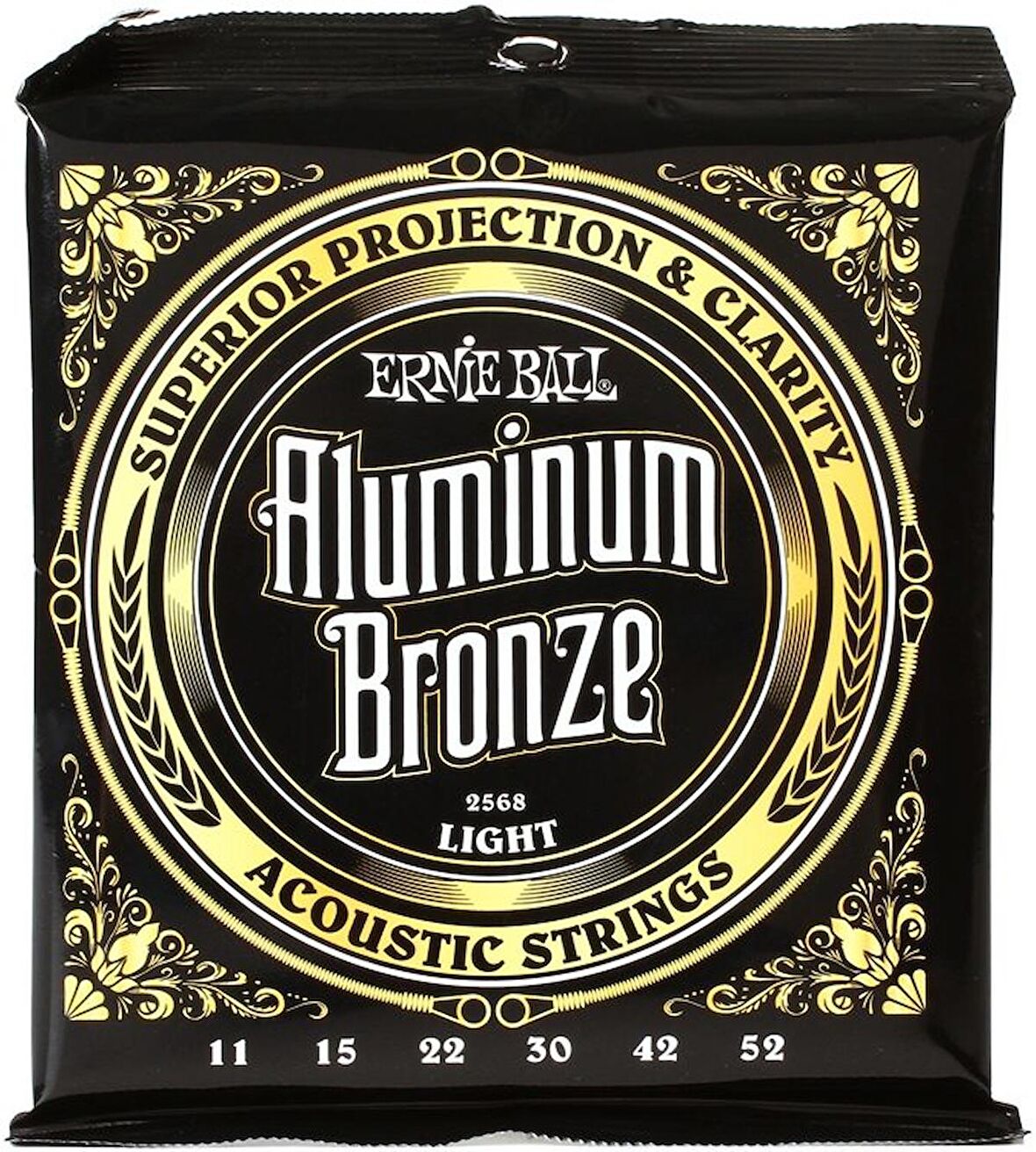 Ernie Ball 2568 Light Aluminum Bronze Acoustic Strings Takım Tel Akustik Gitar teli 011-52