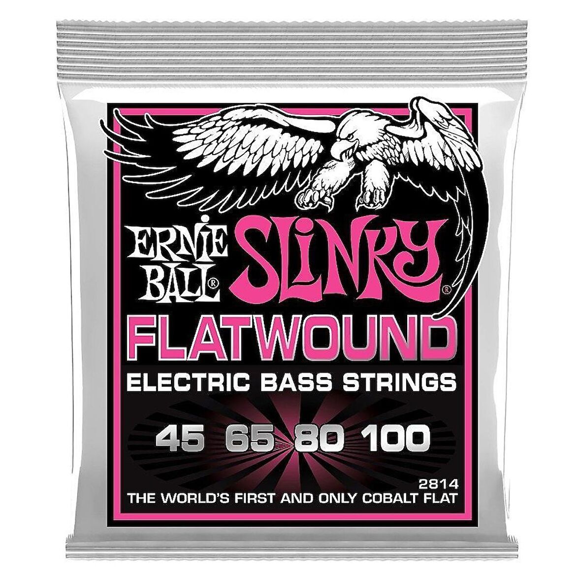 Ernie Ball P02814 Super Slinky Flatwound Bass Set Takım Tel Bas Gitar Teli 045-100