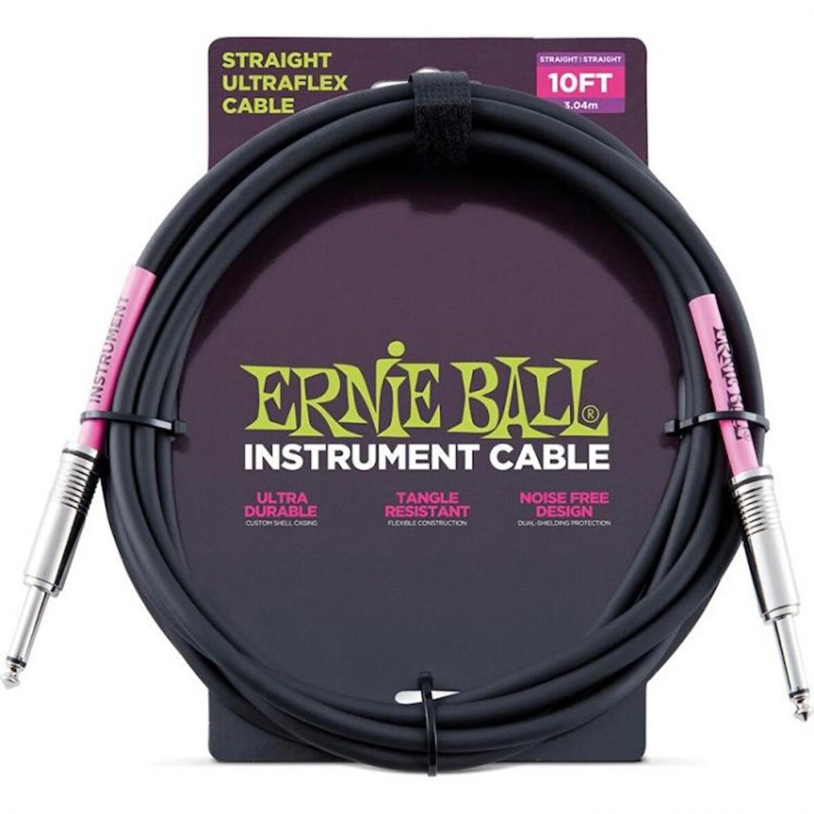 Ernie Ball P06048 10 Straight/Straight Instrument Cable Enstrüman Kablosu (3 mt)