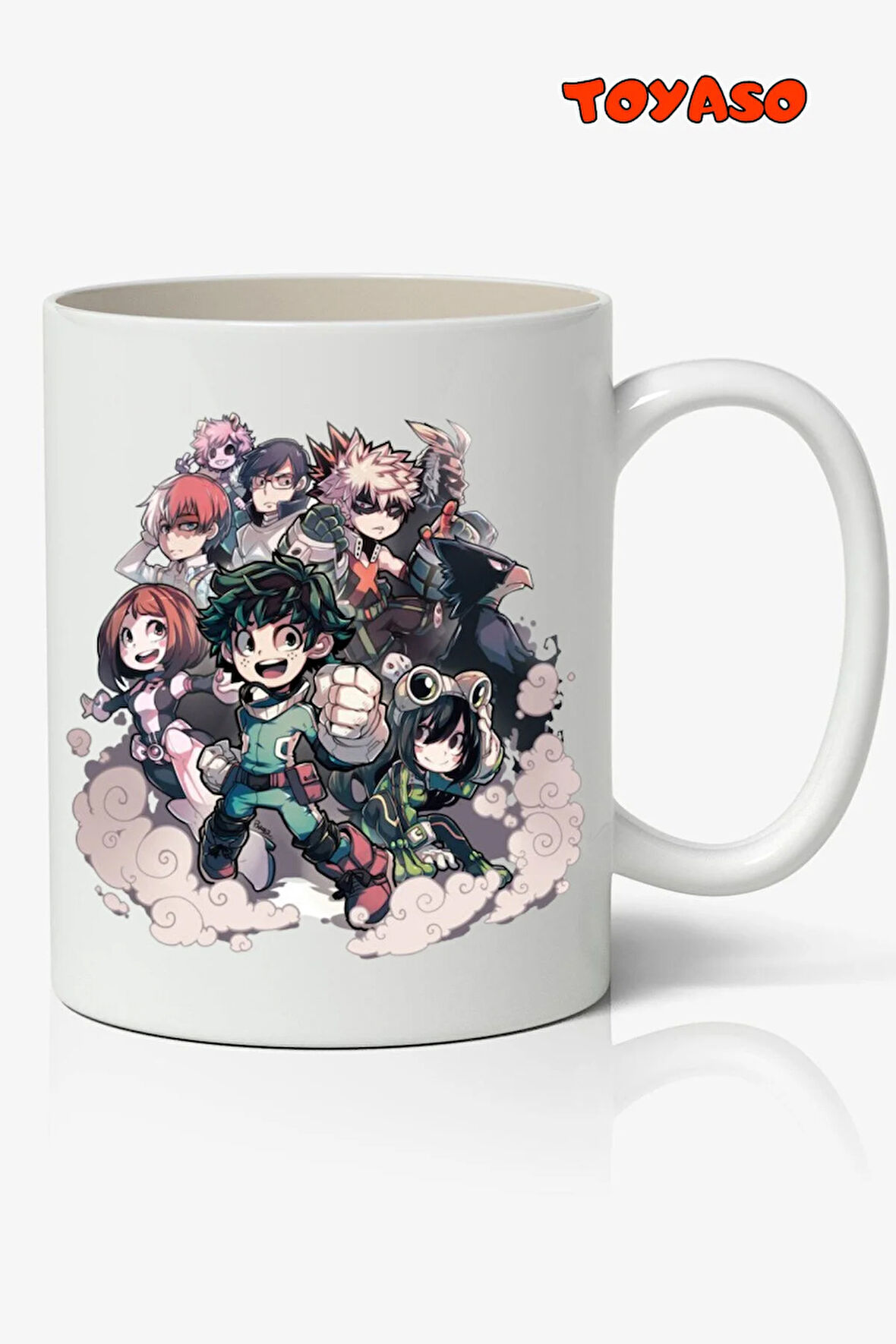 My Hero Academia Karakterler Anime Temalı Beyaz Kupa Bardak Sevgiliye Arkadaşa Hediye