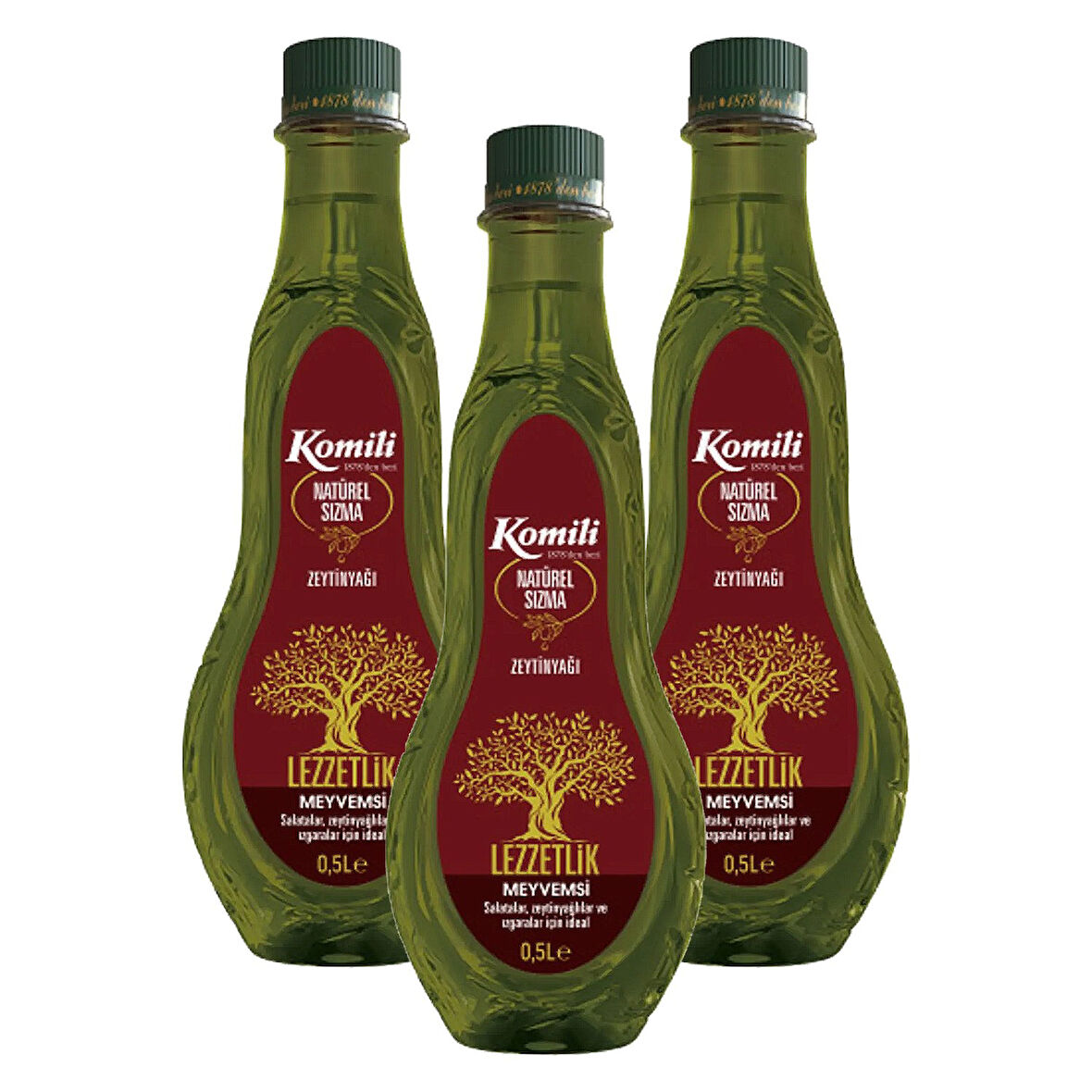 Komili Natürel Sızma Zeytinyağı 500 ml x 3 Adet