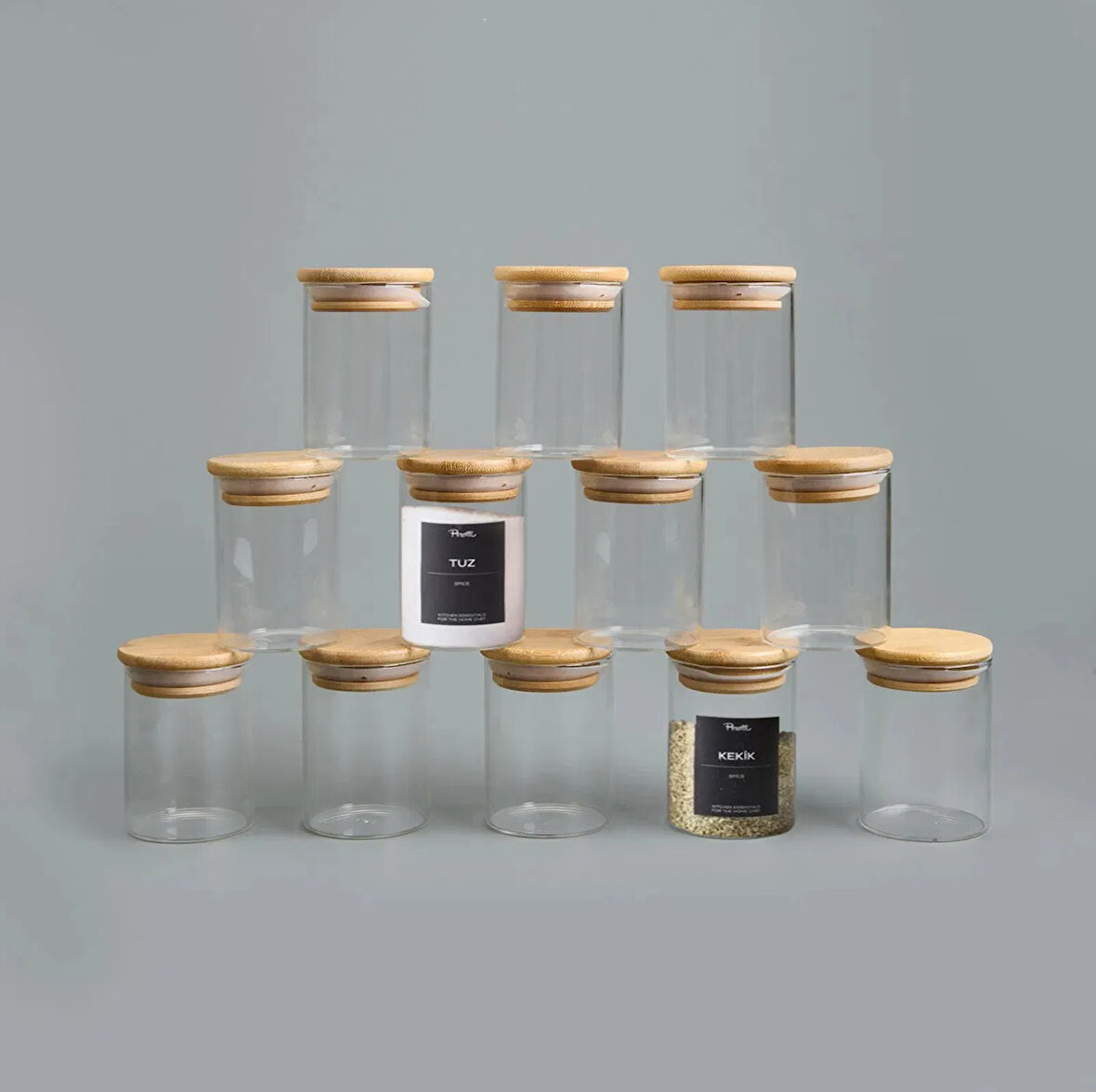 Eraldo 12'li Baharatlık - Açık Kahverengi / Şeffaf - 200 ml