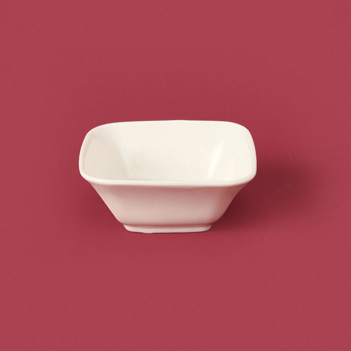 Oval Kare Sosluk - Beyaz - 7 cm