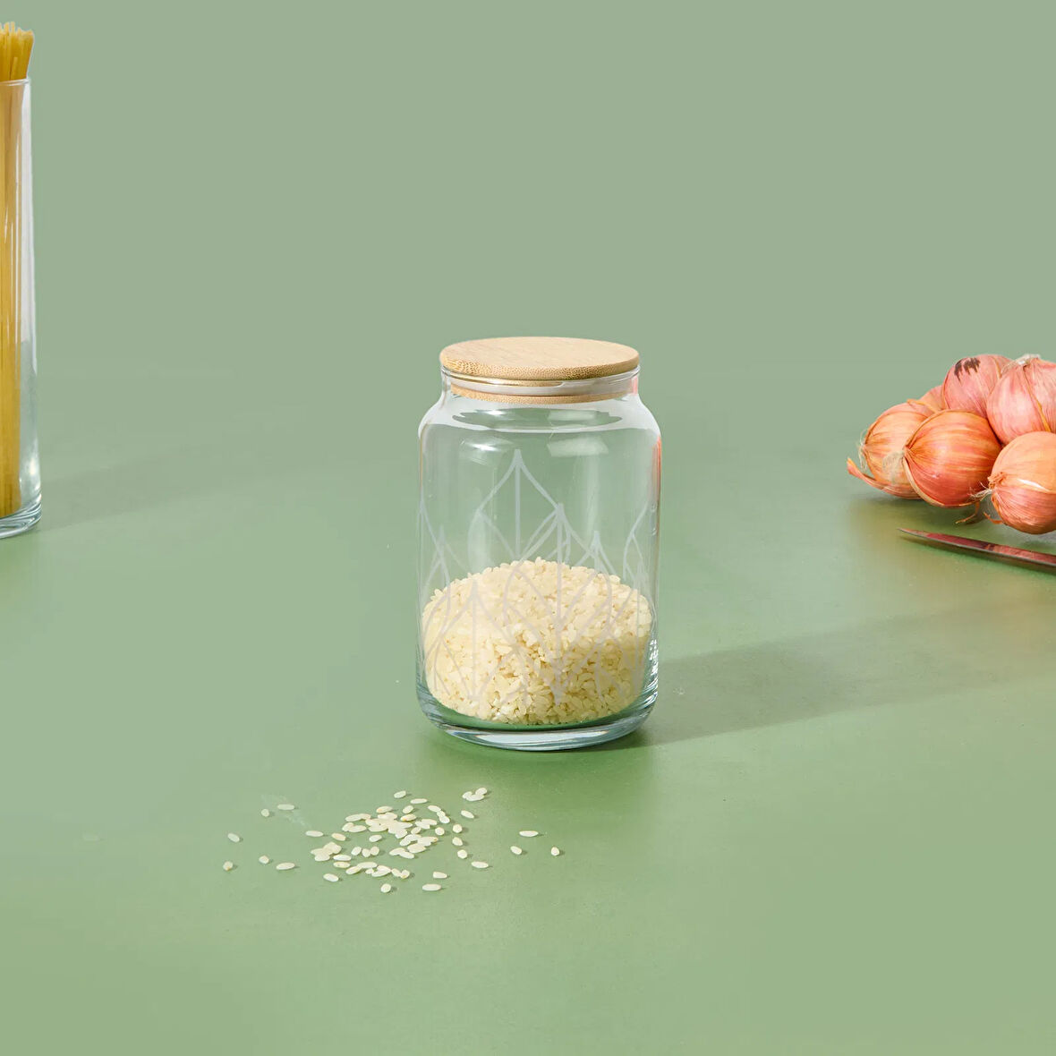 Kitchen Melagne Kavanoz - Renkli - 970 ml