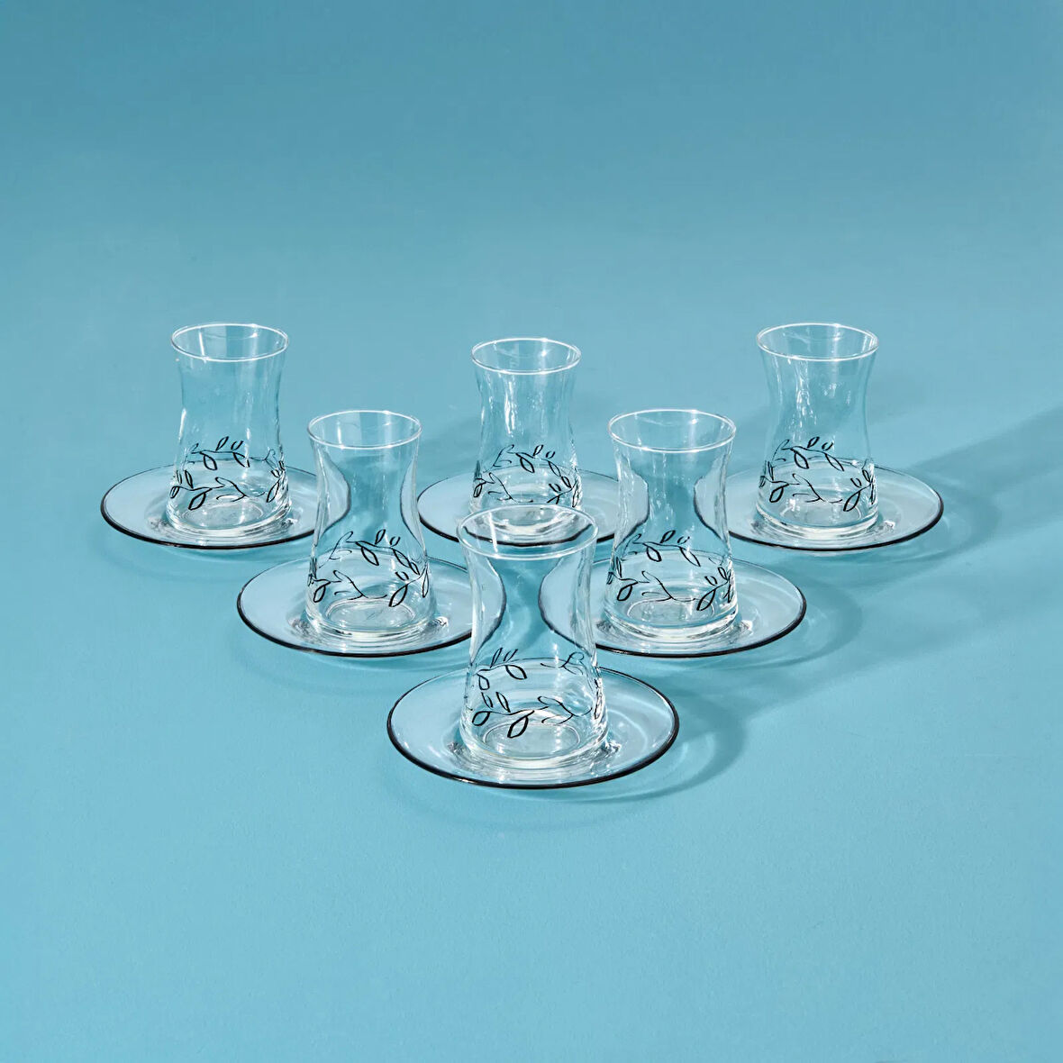 Kitchen Nemi 12 Parça Çay Seti - Renkli - 130 ml