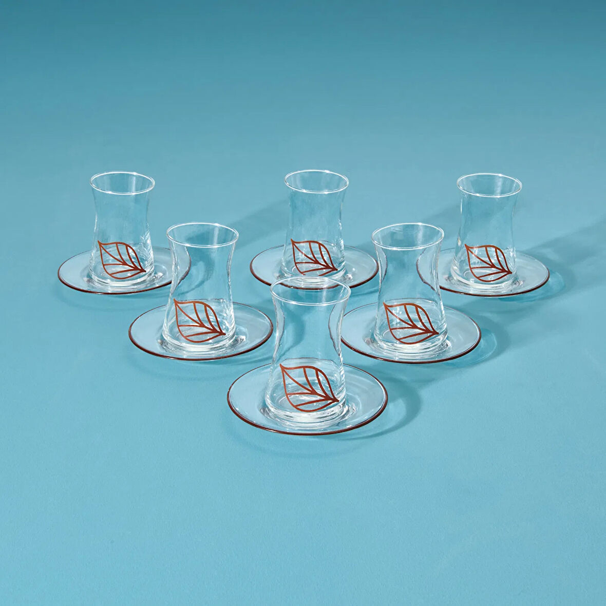 Kitchen Melagne 12 Parça Çay Seti - Renkli - 130 ml