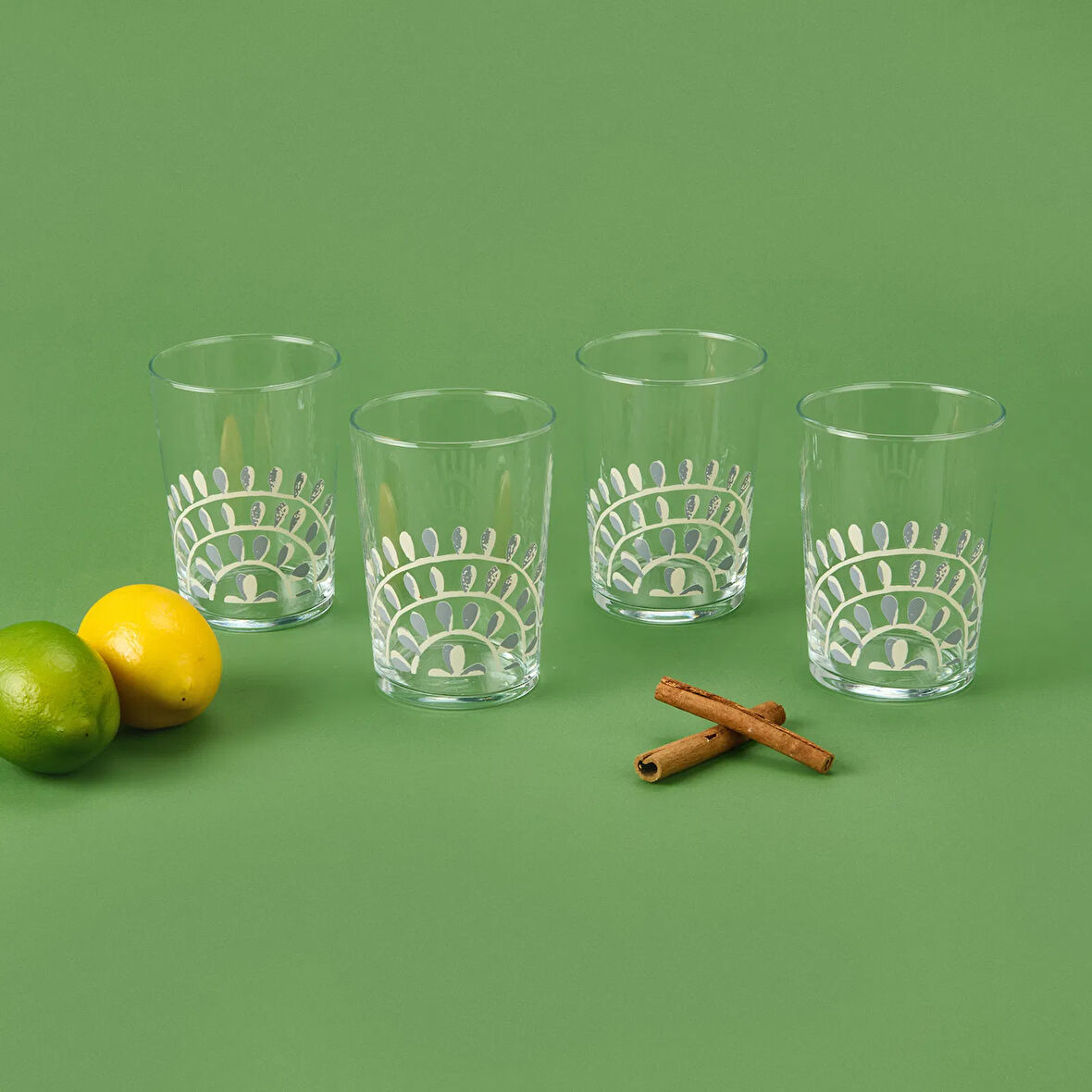 Kitchen Butas 4'lü Meşrubat Bardağı - Renkli - 510 ml