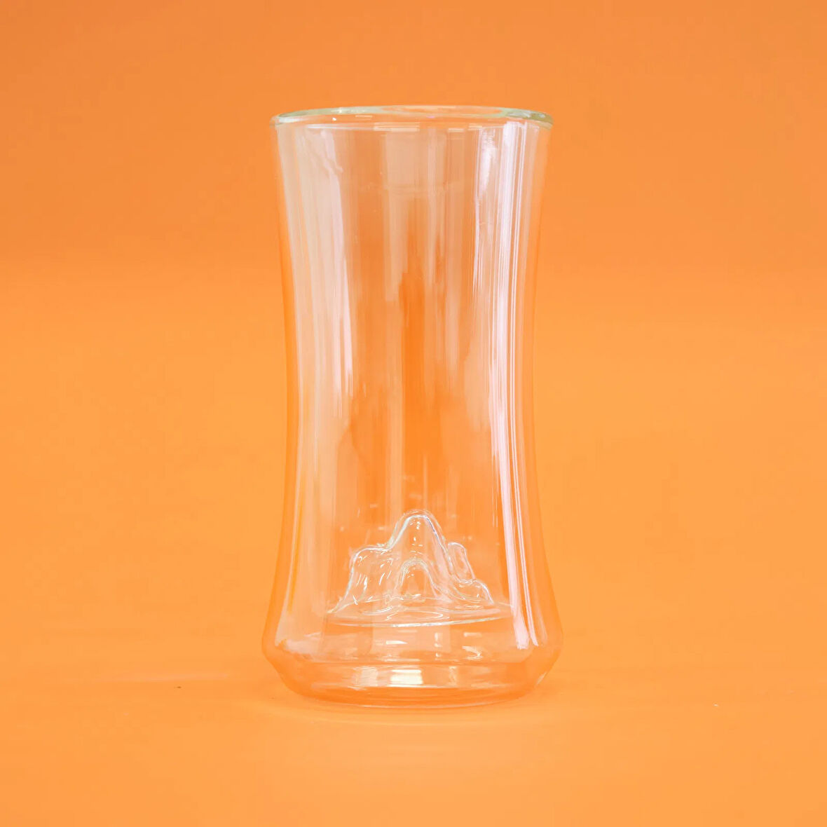 Çift Cidarlı Figürlü Meşrubat Bardağı - Şeffaf - 300 ml