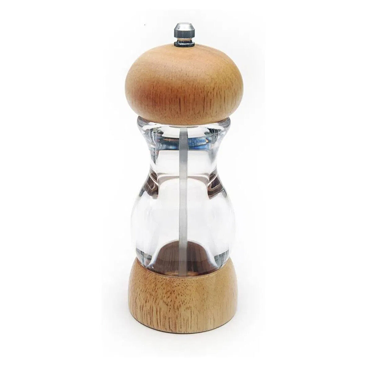 Kitchen Bambu Tuz Karabiber Öğütücü - 15x6 cm