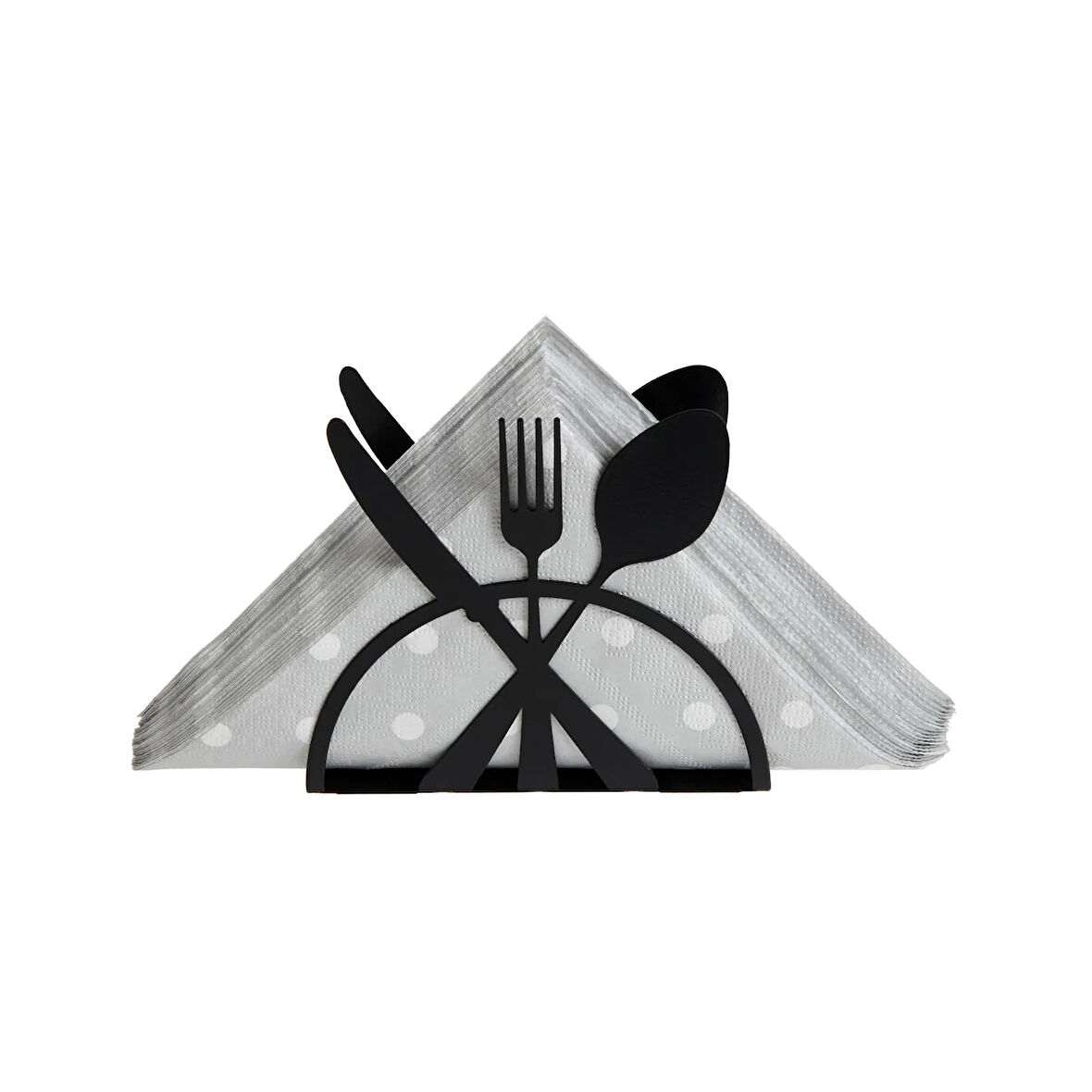 Concept Kitchen Metal Peçetelik - Siyah