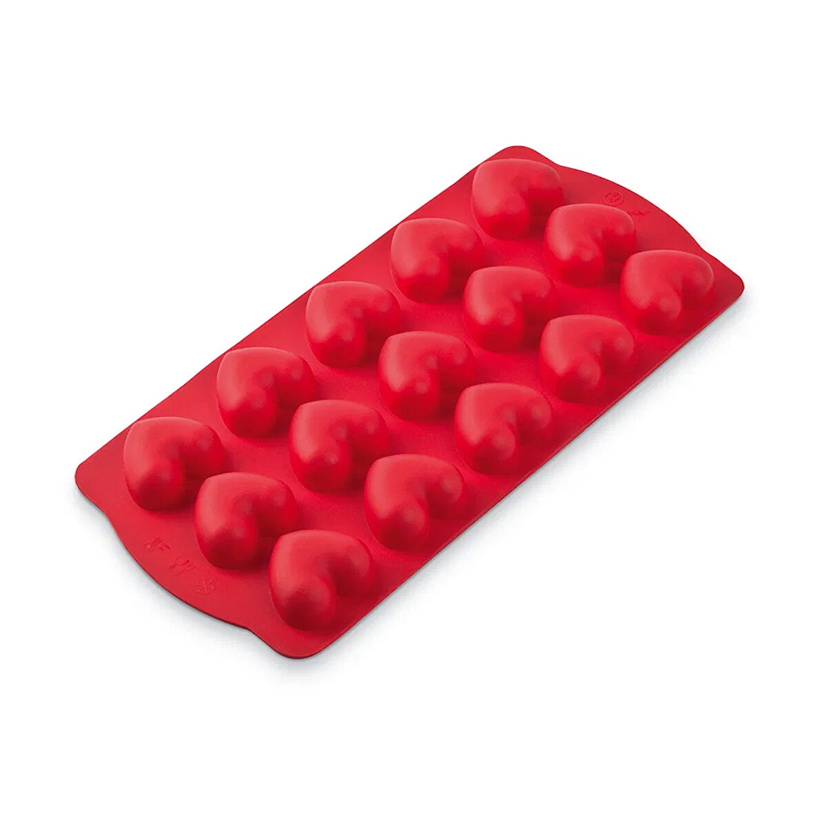 Kalp Buz ve Çikolata Kalıbı - Kırmızı