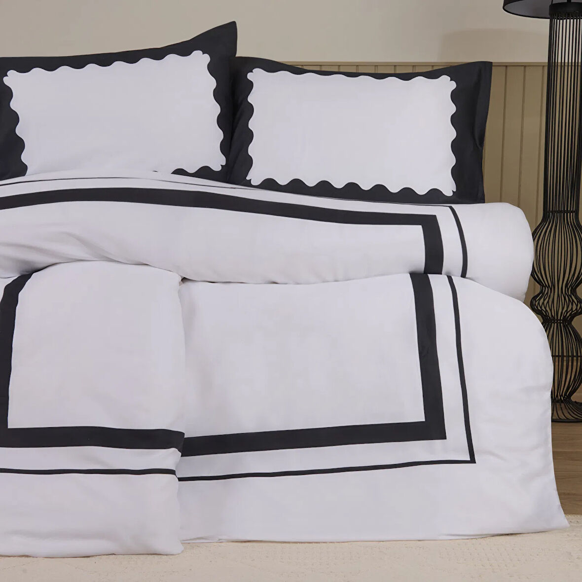 Soft Blanco Çift Kişilik Nevresim Takımı - Beyaz