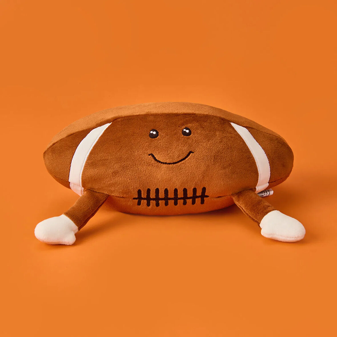 Soft Rugby Top Figürlü Yastık - Kahverengi - 35x20 cm