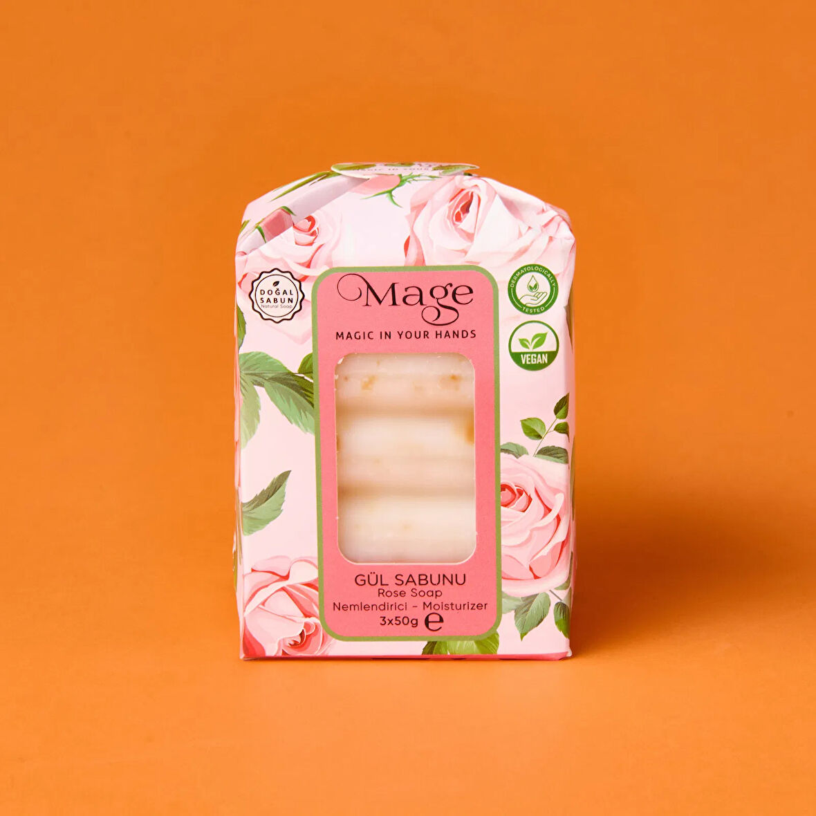 Gül Sabunu - Beyaz - 50 gr
