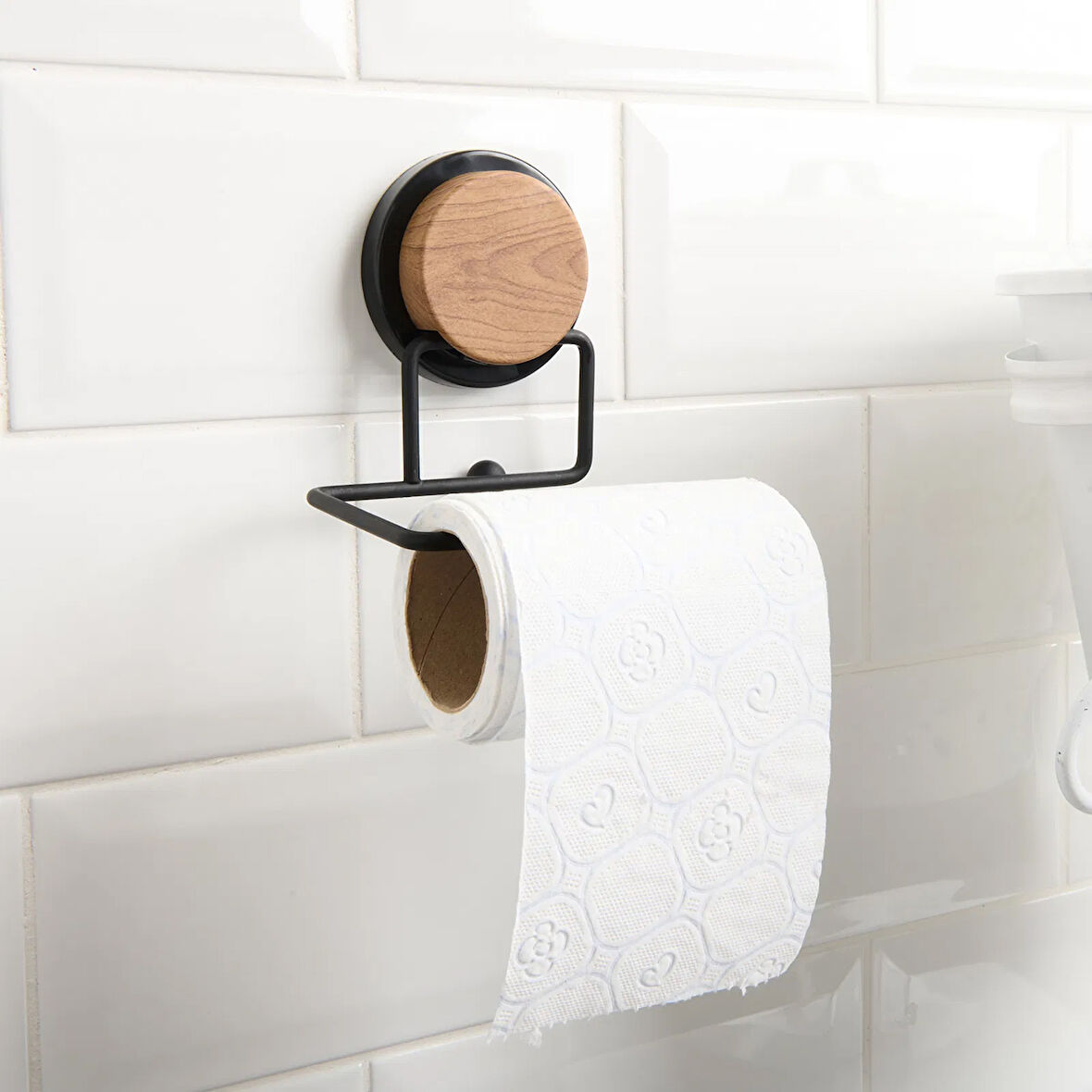 Wc Kağıtlığı - Siyah - 12 cm