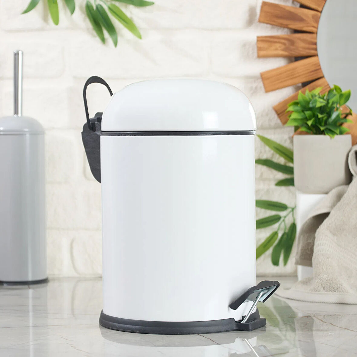 Bath Bon Çöp Kovası - Beyaz - 5 lt