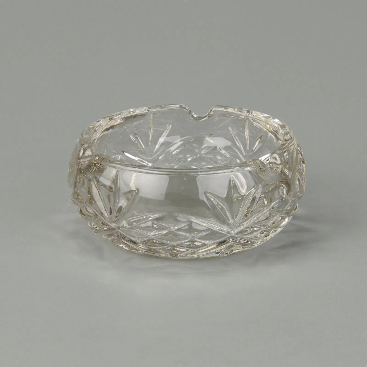 Soga Yuvarlak Cam Küllük - Şeffaf - 9,5 cm