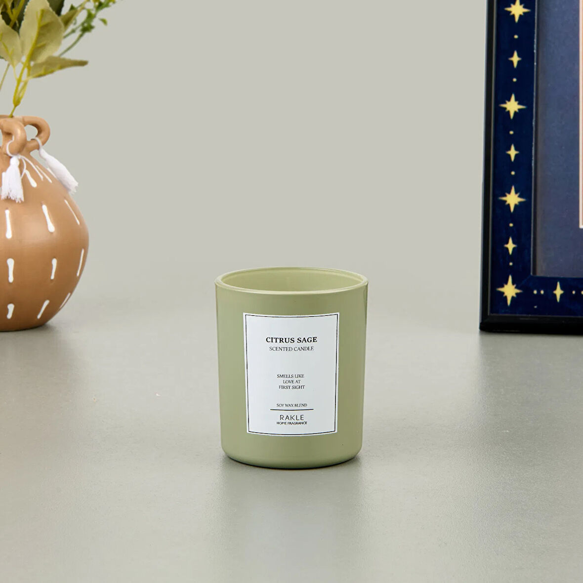 Le Jardin Citrus Sage Kokulu Mum - Yeşil - 120 gr