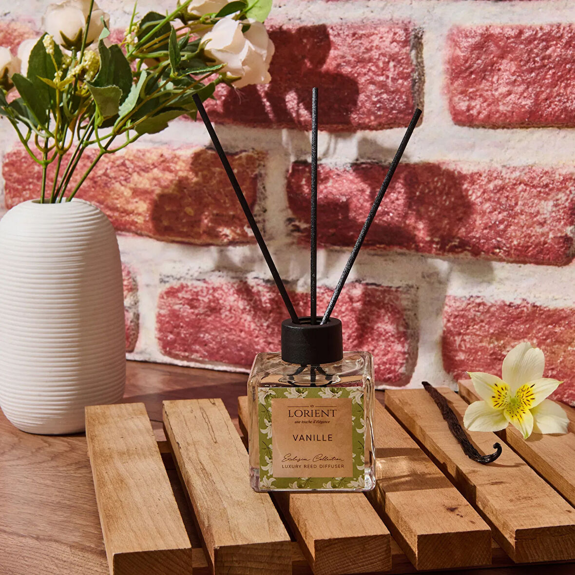 Vanille Luxury Çubuklu Oda Kokusu - Şeffaf - 100 ml