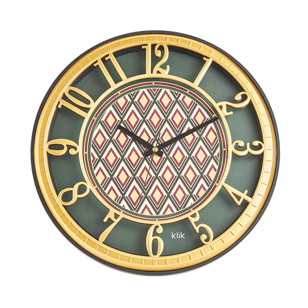 Hisar Zümrüt Duvar Saati - Renkli - 40 cm