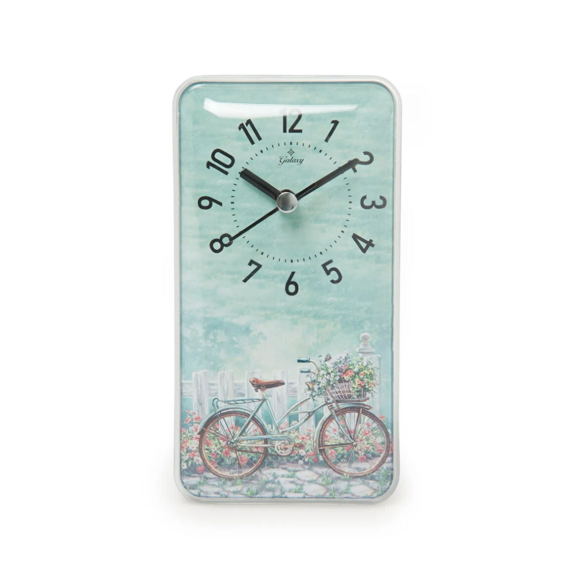 Dikdörtgen Duvar Saati - Renkli - 17x9 cm