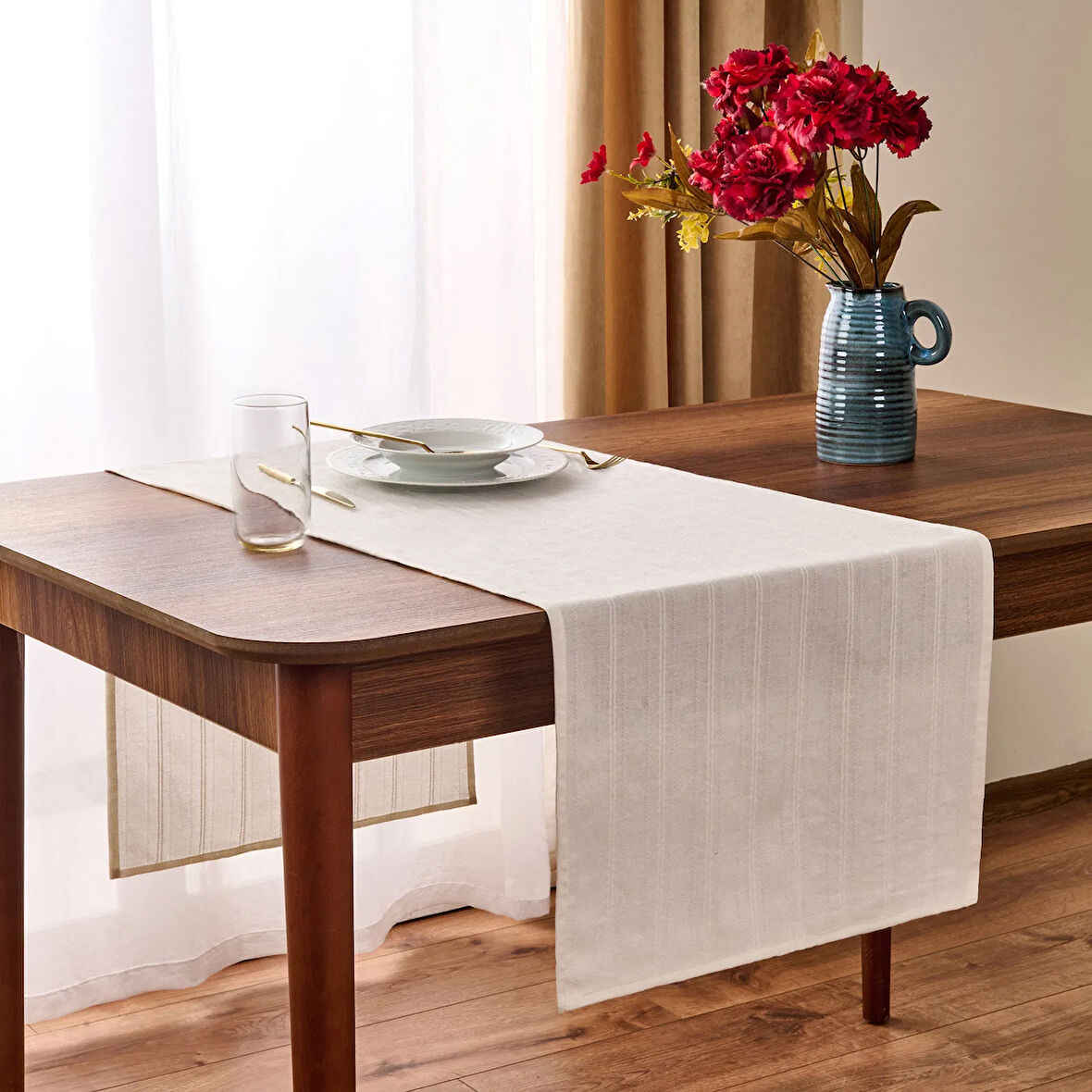 Soft Breeze Runner - Kırık Beyaz - 40x135 cm