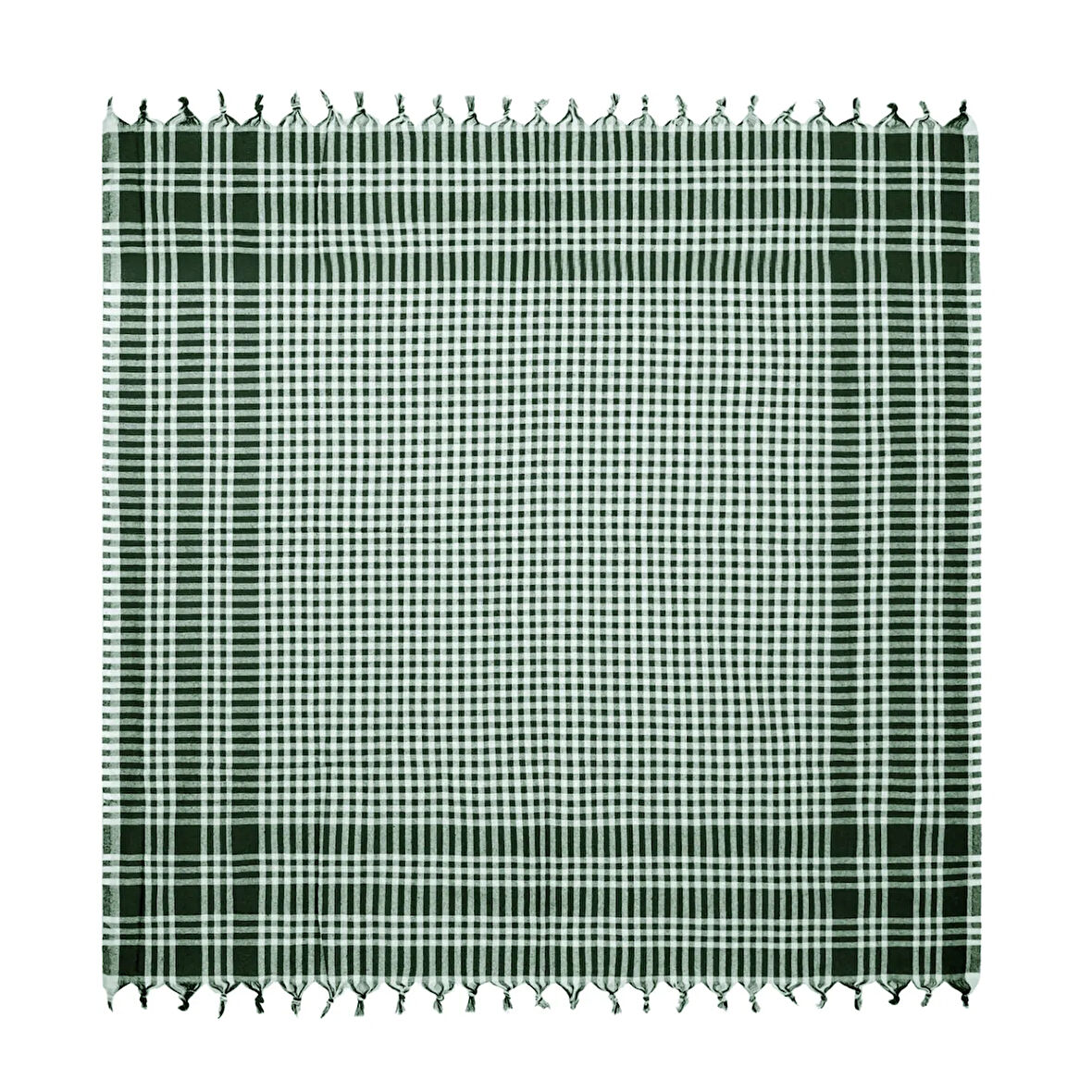 Soft Ekoseli Piknik Örtüsü - Yeşil - 165x165 cm