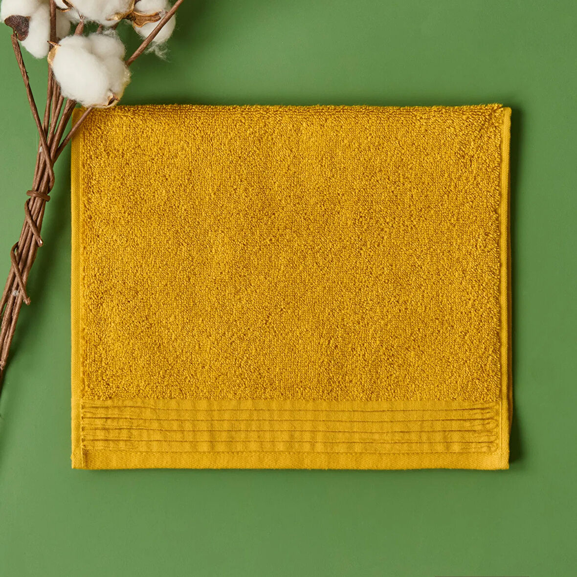 Soft Premium El Havlusu - Hardal - 30x50 cm