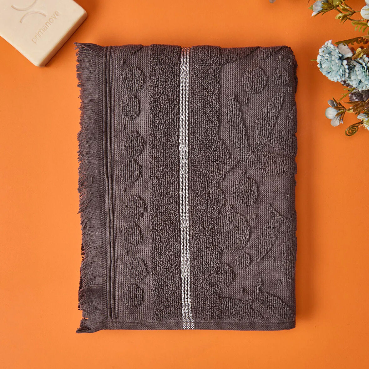 Soft Zeleno Yüz Havlusu - Antrasit - 50x70 cm