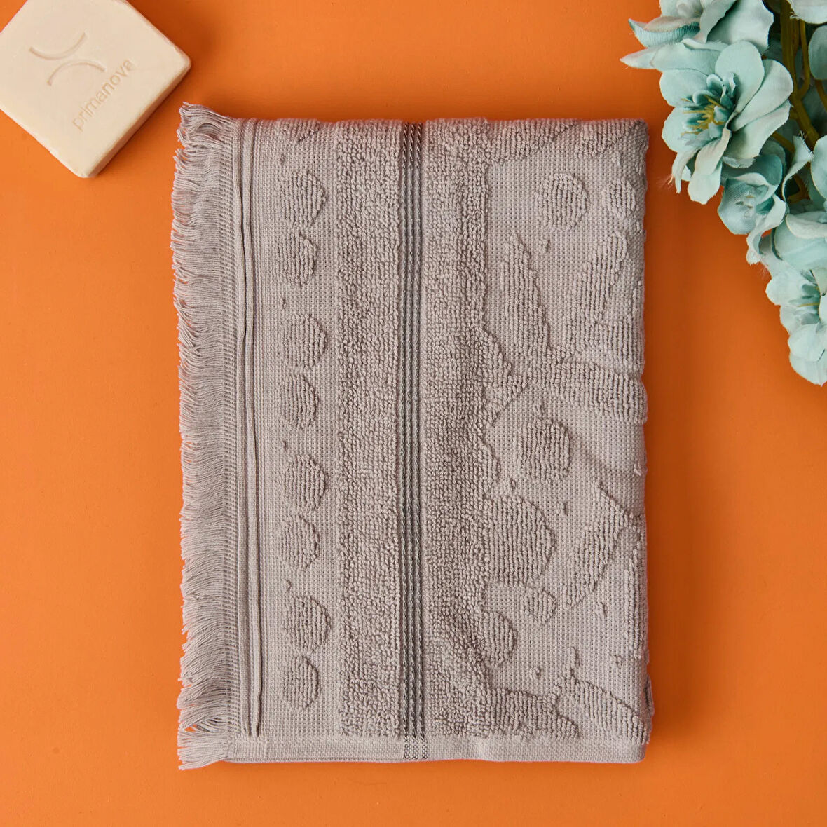 Soft Zeleno Yüz Havlusu - Gri - 50x70 cm