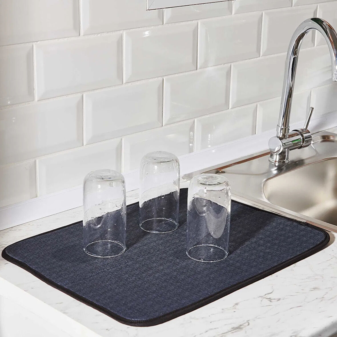 Soft Bulaşık Kurutma Örtüsü - Antrasit - 35x45 cm