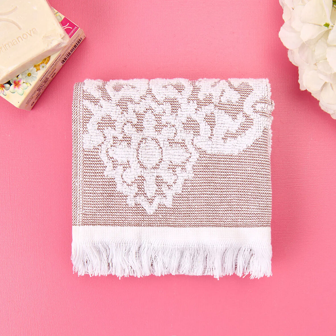 Soft Cant El Havlusu - Kahverengi - 30x50 cm